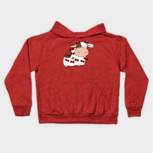 Cow Covered in Bows Kids Hoodie